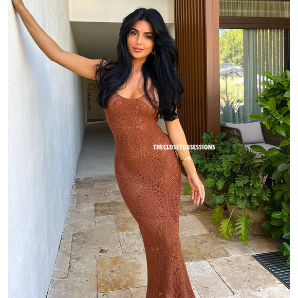 MANGO BLOGGER FAVE!!! Long Dress with Thin Straps NWT - Picture 4 of 16